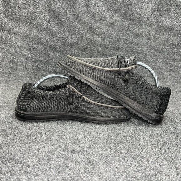 Hey Dude Wally Sox Micro Shoes Men\'s Size 9 Black Slip On Comfort Casual Loafers main image 4